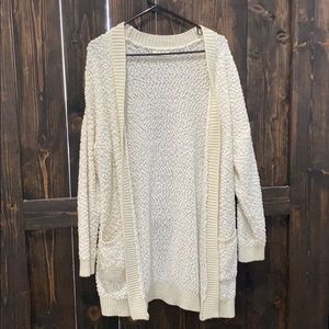 Long White Cardigan